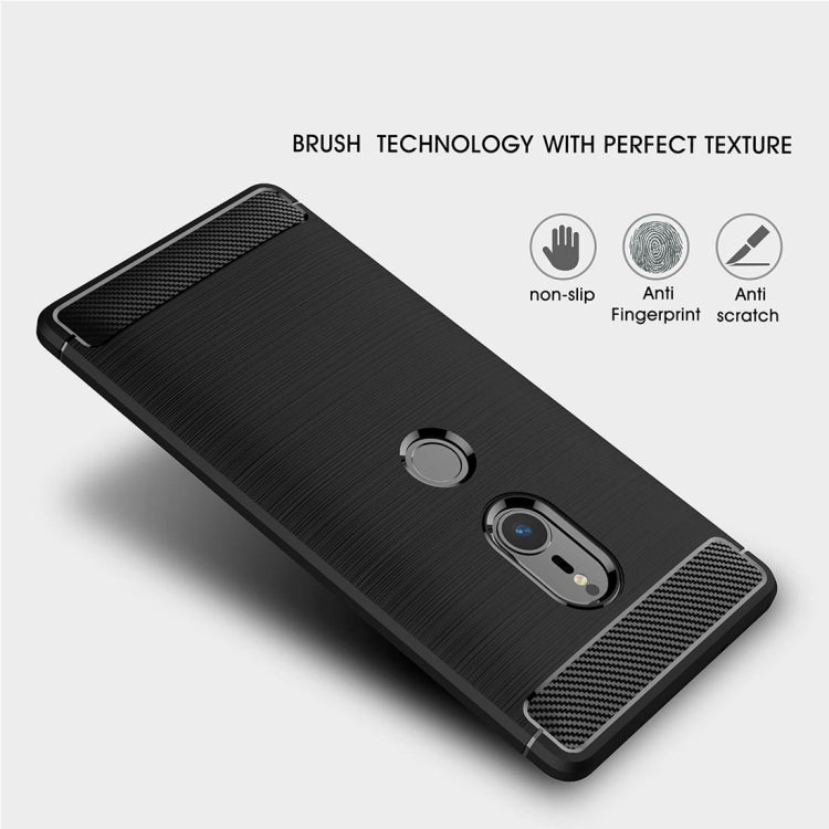 Black textured shockproof TPU phone case with camera lens cutout and side grip edges