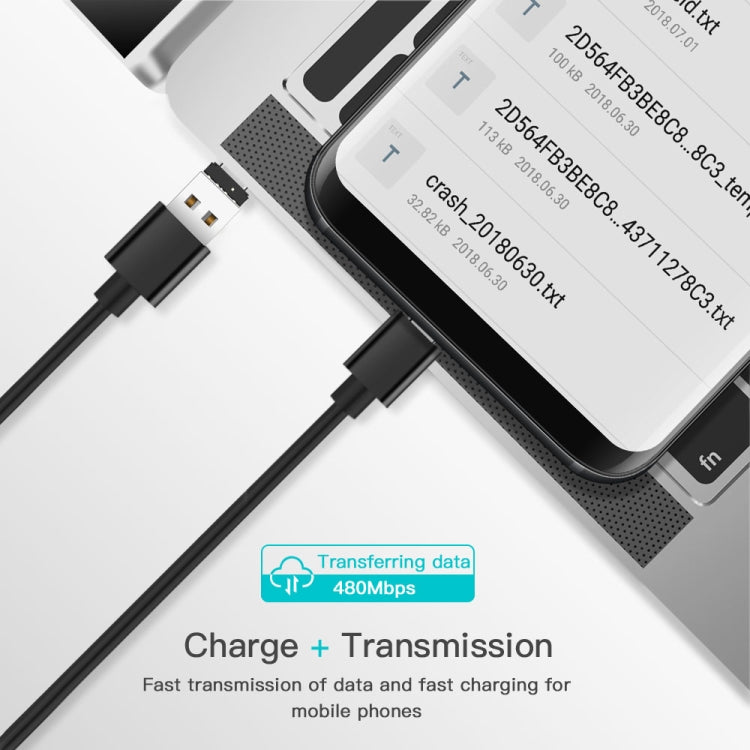 USB-C OTG adapter connected to a phone, with USB female end visible
