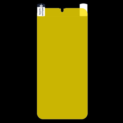Yellow backing sheet for hydrogel full-screen screen protector film