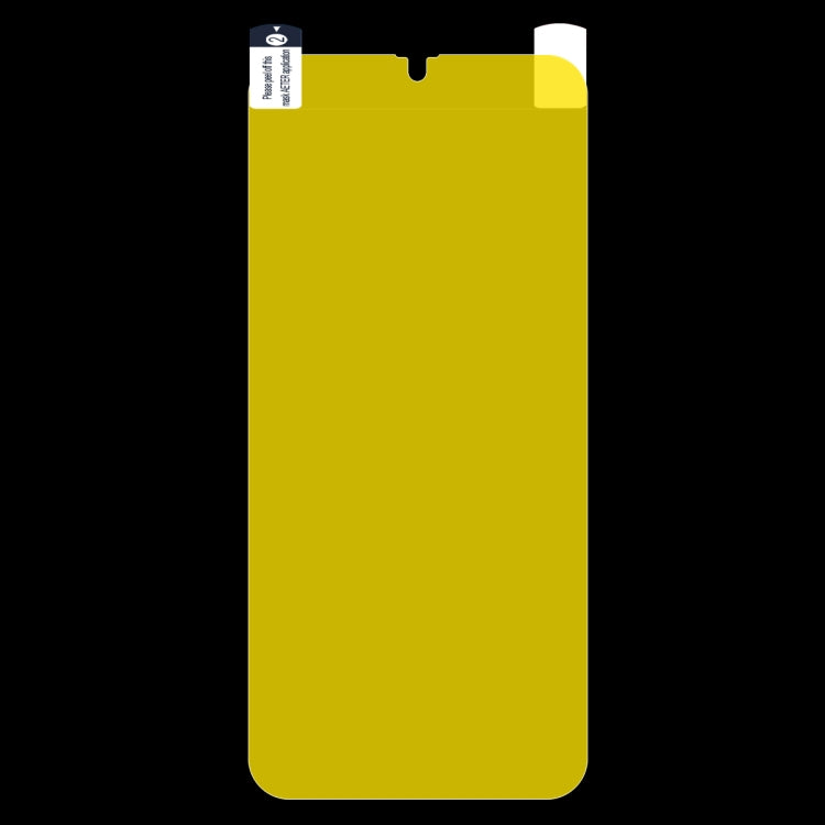 Yellow hydrogel screen protector film sheet for full-screen coverage