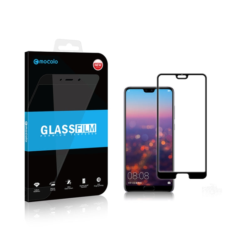 2Pcs mocolo 0.33mm 9H 2.5D Full GlueTempered Glass Film, Huawei P30, Huawei P30 Lite, Huawei P20, Huawei P20 Lite, Huawei P20 Pro, Huawei Mate 20 X, Huawei Mate 20, Huawei Mate 20 Lite