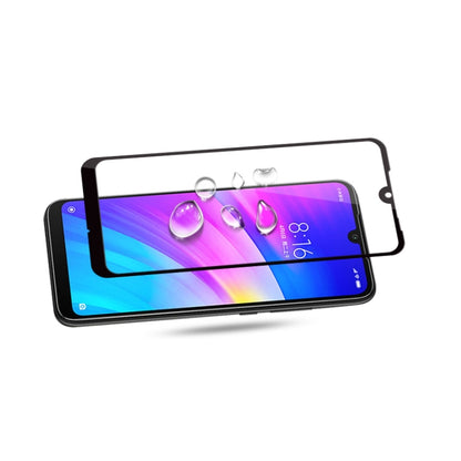 Tempered glass screen protector layered on a smartphone screen with edge coverage
