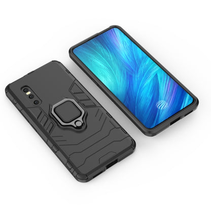 PC + TPU Shockproof Protective Case with Magnetic Ring Holder for VIVO X27, Black, Navy Blue, Red
