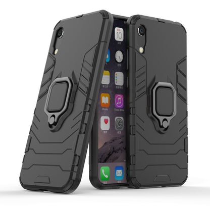PC + TPU Shockproof Protective Case with Magnetic Ring Holder for Huawei Honor 8A / Y6 Pro 2019, Black, Navy Blue, Red