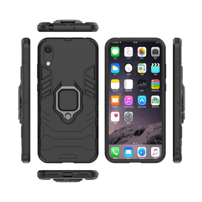 PC + TPU Shockproof Protective Case with Magnetic Ring Holder for Huawei Honor 8A / Y6 Pro 2019, Black, Navy Blue, Red
