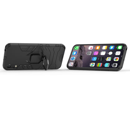 PC + TPU Shockproof Protective Case with Magnetic Ring Holder for Huawei Honor 8A / Y6 Pro 2019, Black, Navy Blue, Red