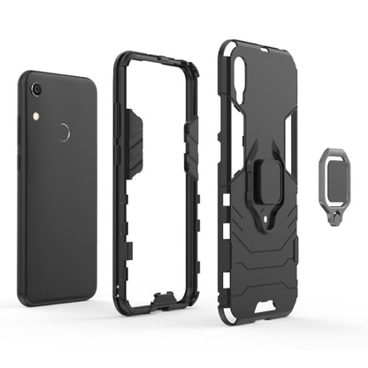 PC + TPU Shockproof Protective Case with Magnetic Ring Holder for Huawei Honor 8A / Y6 Pro 2019, Black, Navy Blue, Red
