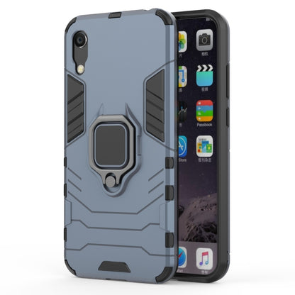 PC + TPU Shockproof Protective Case with Magnetic Ring Holder for Huawei Honor 8A / Y6 Pro 2019, Black, Navy Blue, Red