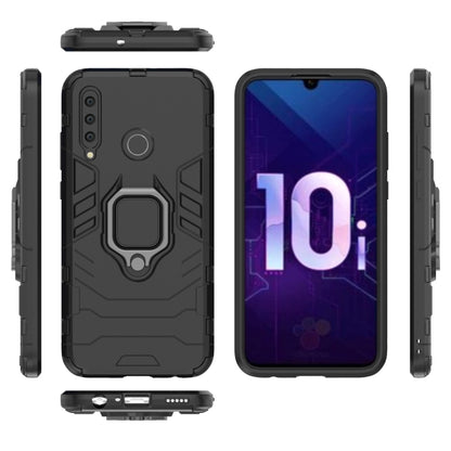 Rugged black magnetic ring holder case, front and back with side button access