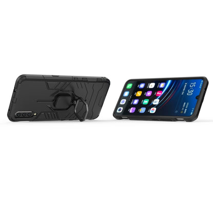 PC + TPU Shockproof Protective Case with Magnetic Ring Holder for VIVO IQOO, Black, Navy Blue, Red