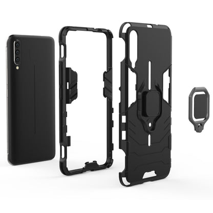 PC + TPU Shockproof Protective Case with Magnetic Ring Holder for VIVO IQOO, Black, Navy Blue, Red