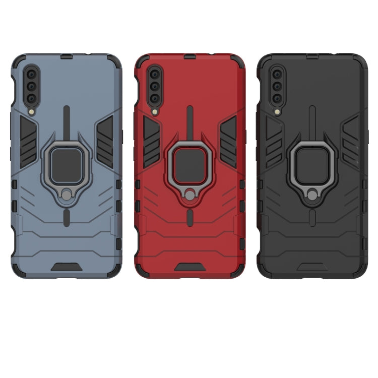 PC + TPU Shockproof Protective Case with Magnetic Ring Holder for VIVO IQOO, Black, Navy Blue, Red