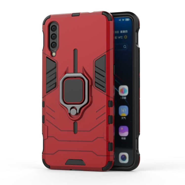 PC + TPU Shockproof Protective Case with Magnetic Ring Holder for VIVO IQOO, Black, Navy Blue, Red