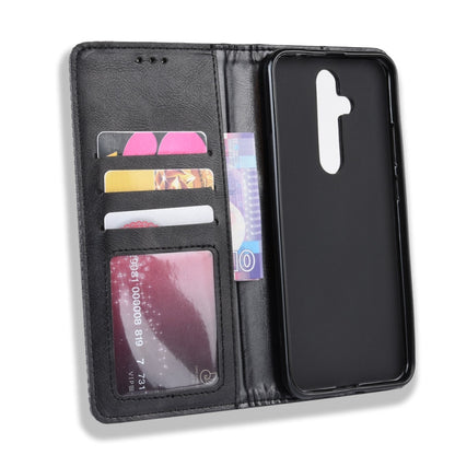 Black flip leather phone case with card slots and photo window holder