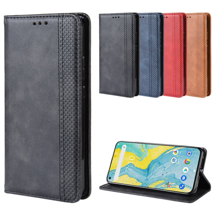 Assorted color flip leather phone cases with magnetic closure and stand view