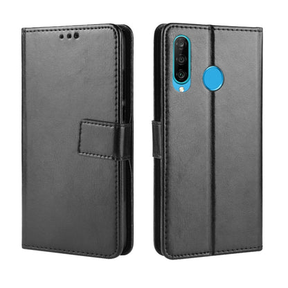 Retro Crazy Horse Texture Horizontal Flip Leather Case for Huawei Enjoy 9s (P Smart+ 2019)  , with Holder & Card Slots & Photo Frame