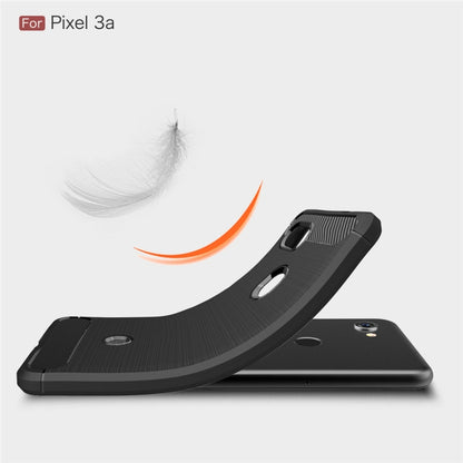 Brushed Texture Carbon Fiber TPU Case for Google Pixel 3a, For Google Pixel 3a, Google Pixel 3a