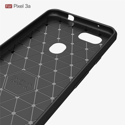 Brushed Texture Carbon Fiber TPU Case for Google Pixel 3a, For Google Pixel 3a, Google Pixel 3a