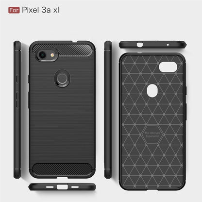 Brushed Texture Carbon Fiber TPU Case for Google Pixel 3a XL, For Google Pixel 3a XL, Google Pixel 3a XL