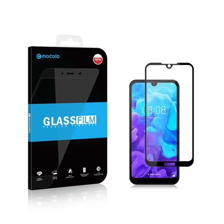 Tempered glass screen protector with full-glue fit for smartphone, 2.5D rounded edges