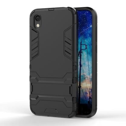 Shockproof PC + TPU Case for Huawei Honor 8S , with Holder, For Honor 8S