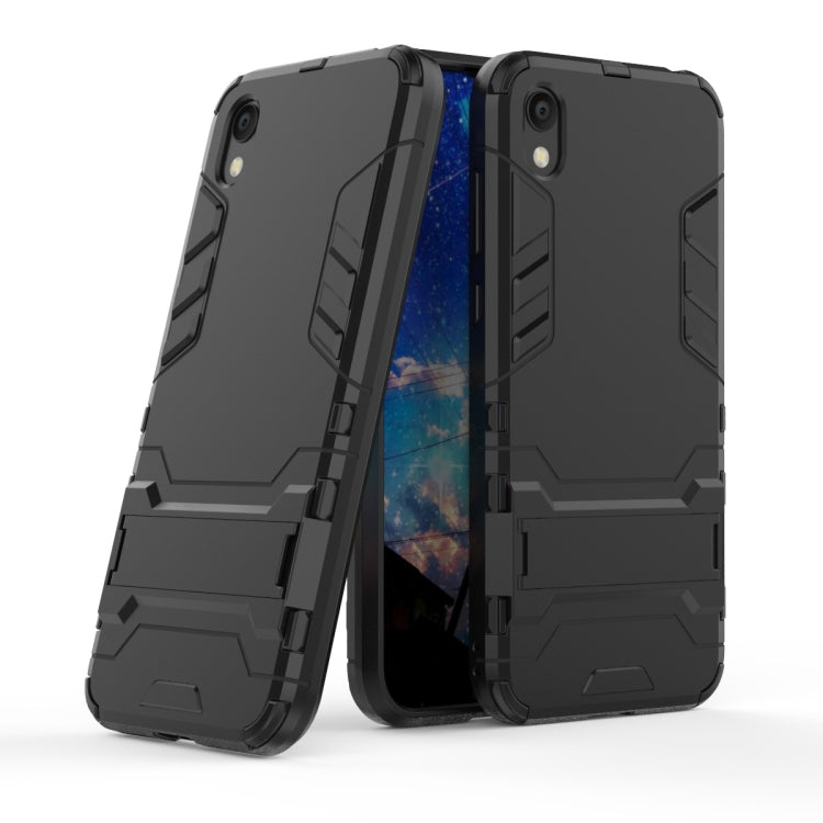 Shockproof PC + TPU Case for Huawei Honor 8S , with Holder, For Honor 8S