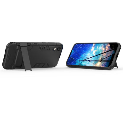 Shockproof PC + TPU Case for Huawei Honor 8S , with Holder, For Honor 8S