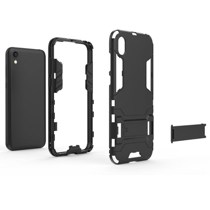 Shockproof PC + TPU Case for Huawei Honor 8S , with Holder, For Honor 8S