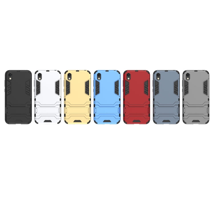 Shockproof PC + TPU Case for Huawei Honor 8S , with Holder, For Honor 8S