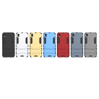 Shockproof PC + TPU Case for Huawei Honor 8S , with Holder, For Honor 8S