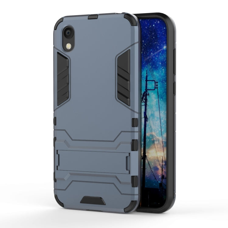 Shockproof PC + TPU Case for Huawei Honor 8S , with Holder, For Honor 8S