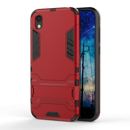 Shockproof PC + TPU Case for Huawei Honor 8S , with Holder, For Honor 8S