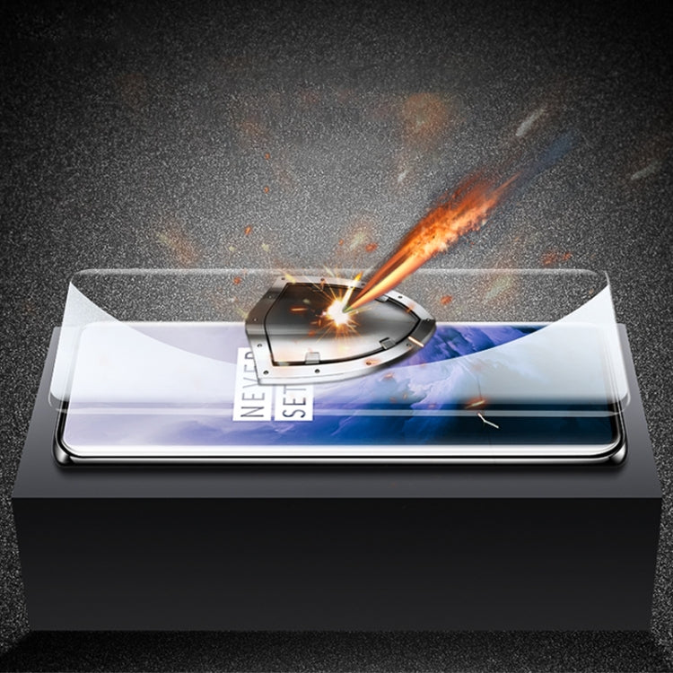 Transparent screen film for OnePlus 7 Pro, sparks show impact resistance