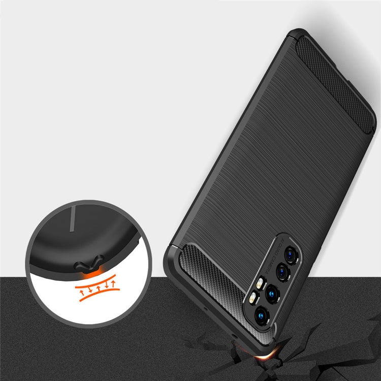 For Xiaomi Mi Note 10 Lite Brushed Texture Carbon Fiber TPU Case, For Xiaomi Mi Note 10 Lite