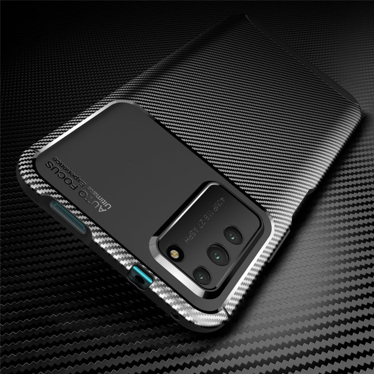 For Huawei Honor X10 Carbon Fiber Texture Shockproof TPU Case, For Huawei Honor X10