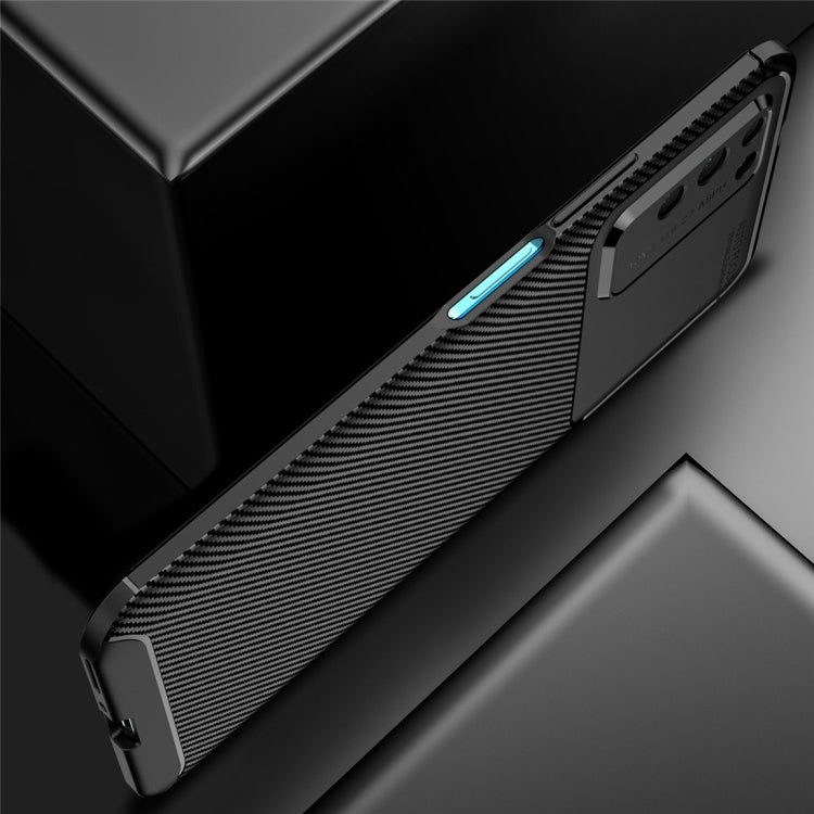 For Huawei Honor X10 Carbon Fiber Texture Shockproof TPU Case, For Huawei Honor X10