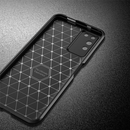 For Huawei Honor X10 Carbon Fiber Texture Shockproof TPU Case, For Huawei Honor X10