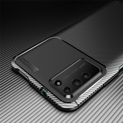 For Huawei Honor X10 Carbon Fiber Texture Shockproof TPU Case, For Huawei Honor X10