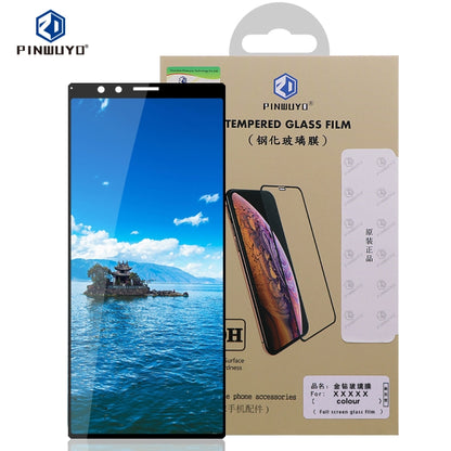 PINWUYO tempered glass film package for Sony Xperia 1, full screen protector
