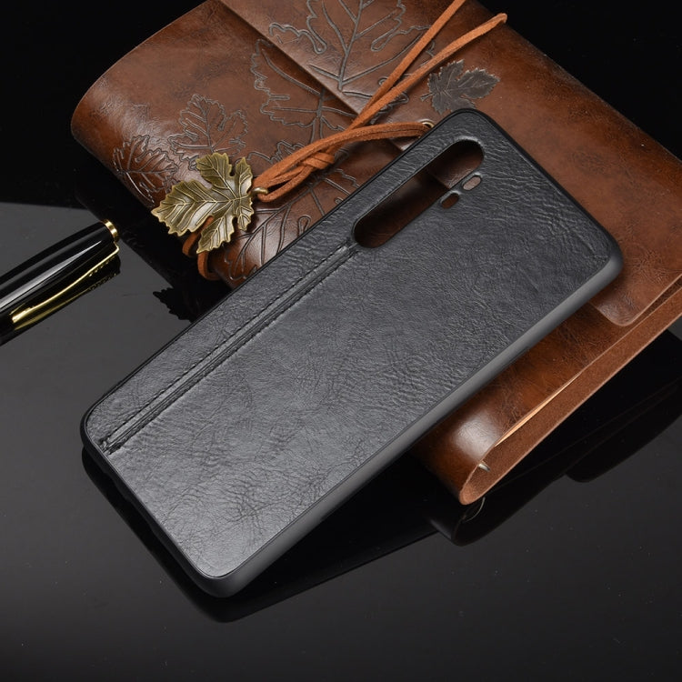 For Xiaomi Mi Note 10 Lite Shockproof Sewing Cow Pattern Skin PC + PU + TPU Case, For Xiaomi Mi Note 10 Lite