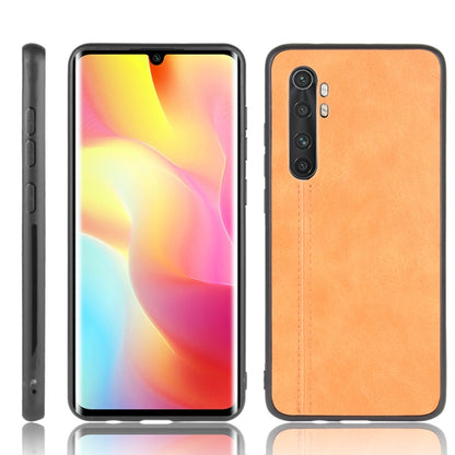 For Xiaomi Mi Note 10 Lite Shockproof Sewing Cow Pattern Skin PC + PU + TPU Case, For Xiaomi Mi Note 10 Lite