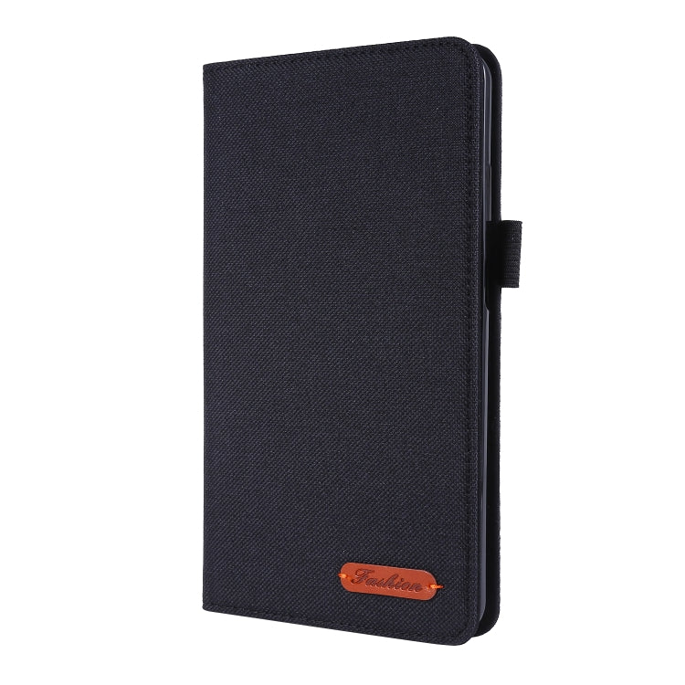 Horizontal Flip TPU + Fabric PU Leather Protective Case with Name Card Clip, For Lenovo Tab M7