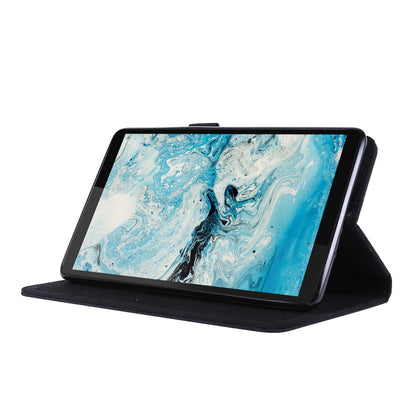Horizontal Flip TPU + Fabric PU Leather Protective Case with Name Card Clip, For Lenovo Tab M7