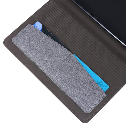 Horizontal Flip TPU + Fabric PU Leather Protective Case with Name Card Clip, For Lenovo Tab M8