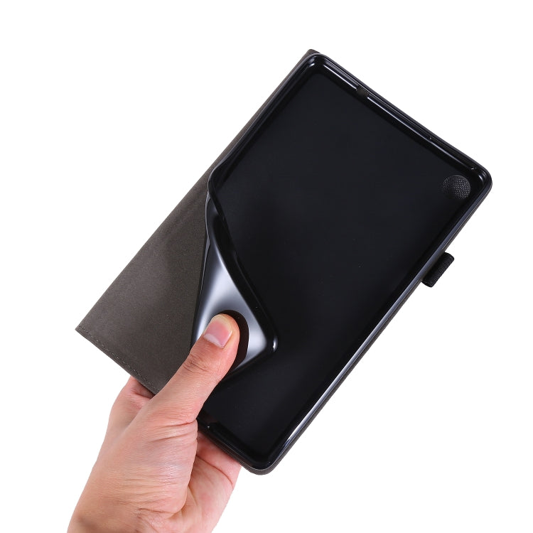 Horizontal Flip TPU + Fabric PU Leather Protective Case with Name Card Clip, For Lenovo Tab M8