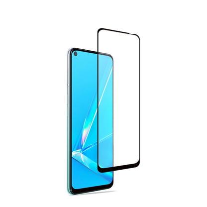 Tempered glass screen protector film for Oppo A92, angled glass with black border