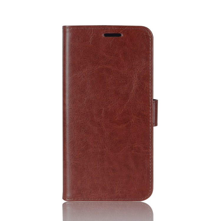 Brown leather-style flip phone case for Redmi Note 9 4G with secure side flap