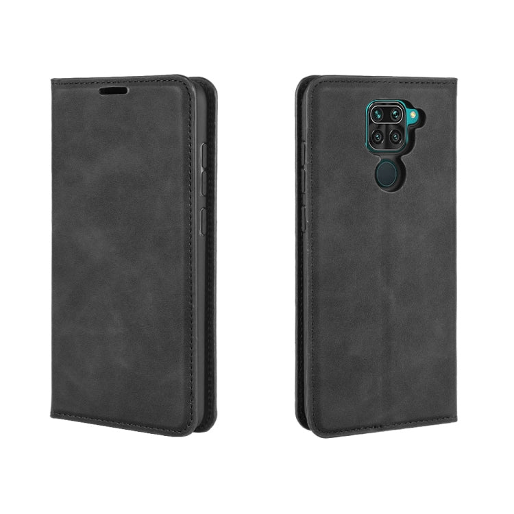 Leather back-flip case with camera opening for Redmi Note 9 4G