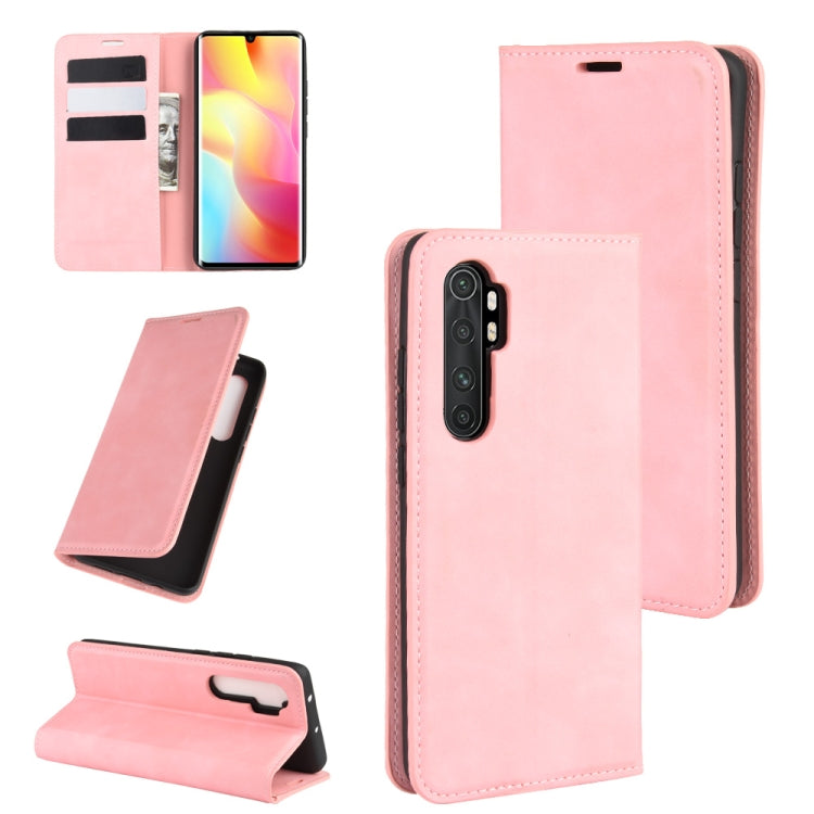 Pink leather wallet phone case with magnetic flap, card slots, and stand holder