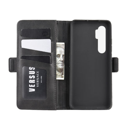 Xiaomi Mi Note 10 Lite leather flip wallet case, black with card slots and money pocket